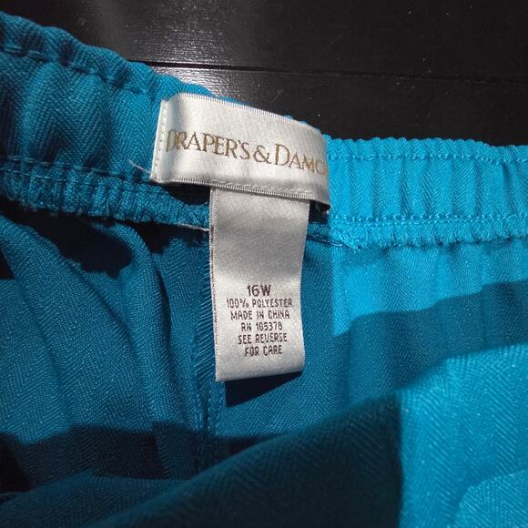 Drapers & Damons Electric Blue Elastic Waist Pants - 16W - Picture 3 of 5